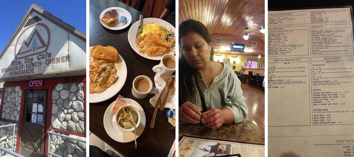Mountain Top Cafe Menu