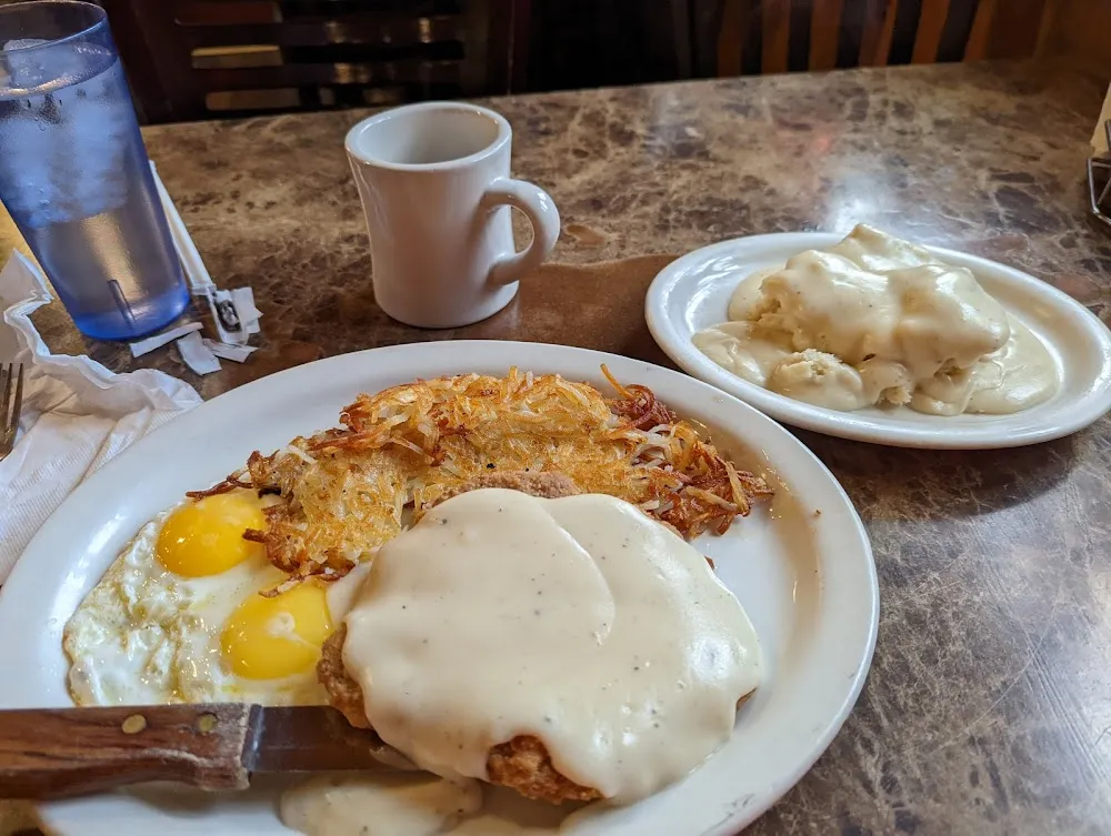 Country Fried Steak and Eggs